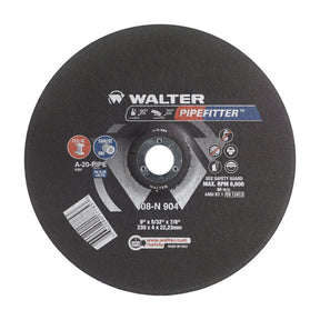 Walter 9 inch x 5/32 inch x 7/8 inch PIPEFITTER Grinding Wheel, Type 27, part 08N904