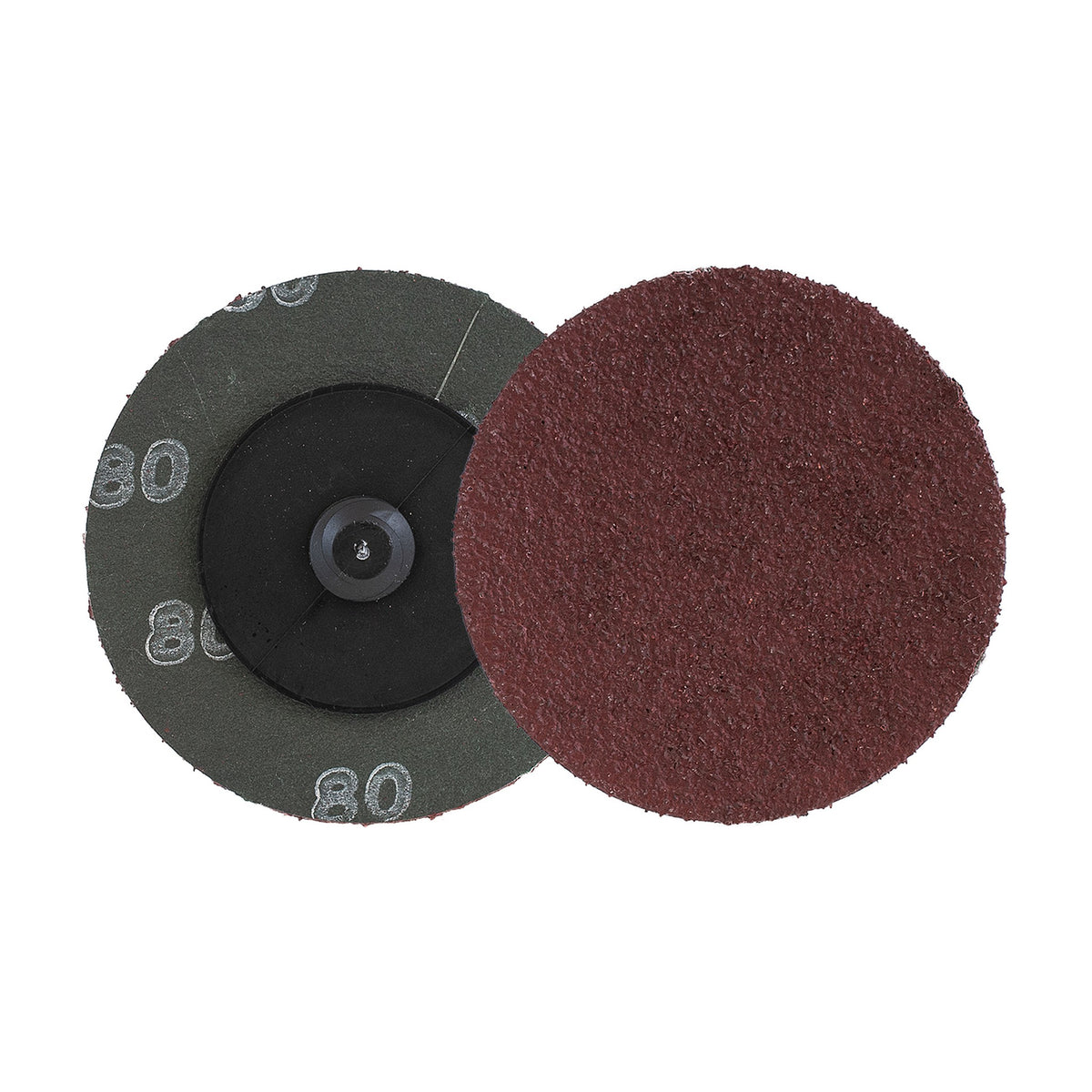 Walter 2" x 1/4" SPINLOCK Aluminum Oxide Resin Fibre Disc, 80 Grit