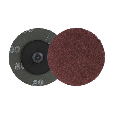 Walter 2" x 1/4" SPINLOCK Aluminum Oxide Resin Fibre Disc, 80 Grit