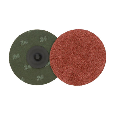 Walter 3" x 1/4" SPINLOCK Aluminum Oxide Resin Fibre Disc, 24 Grit