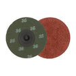 Walter 3" x 1/4" SPINLOCK Aluminum Oxide Resin Fibre Disc, 36 Grit