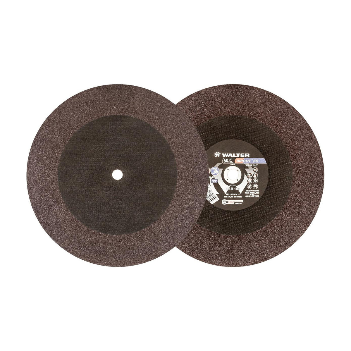 Walter 18 inch x 3/16 inch x 1 inch RIPCUT Cut-Off Wheel, part 10B183