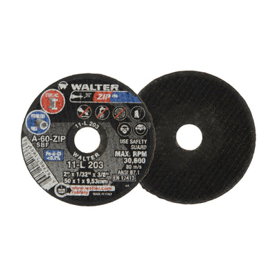 Walter 2 inch x 1/32 inch x 3/8 inch ZIP Cut-Off Wheel, Type 1, part 11L203