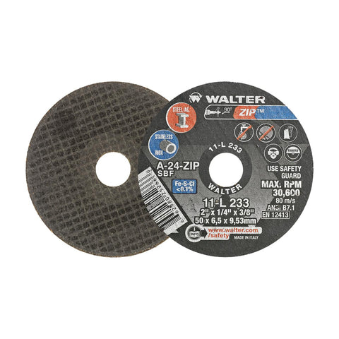 2" x 1/4" x 3/8" ZIP Cut-Off Wheel, Type 1