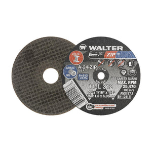 Walter 3 inch x 1/16 inch x 1/4 inch ZIP Cut-Off Wheel, Type 1, part 11L312