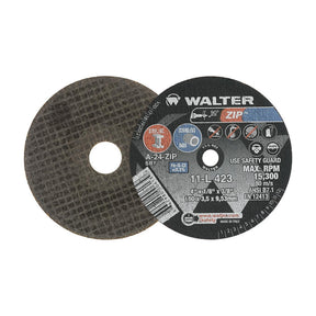 Walter 4 inch x 1/8 inch x 1/4 inch ZIP Cut-Off Wheel, Type 1 (shown: similar 11L423)