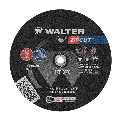 7" x 1/16" x 5/8" ZIPCUT Cut-Off Wheel, Type 1 for Circular Saws