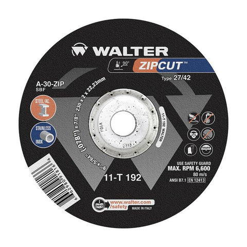 9" x 5/64" x 7/8" ZIPCUT Cut-Off Wheel, Type 27