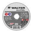 Walter 4-1/2 inch x 3/64 inch x 7/8 inch ALLSTEEL Cut-Off Wheel, Type 1, part 11W042