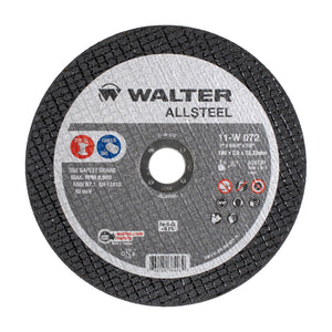 Walter 7 inch x 5/64 inch x 7/8 inch ALLSTEEL Cut-Off Wheel, Type 1, part 11W072