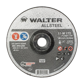 Walter 7 inch x 5/64 inch x 7/8 inch ALLSTEEL Cut-Off Wheel, Type 27, part 11W172