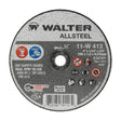 Walter 4 inch x 1/16 inch x 3/8 inch ALLSTEEL Cut-Off Wheel, Type 1, part 11W413