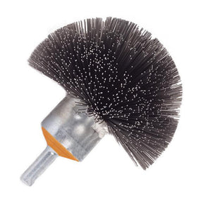 Walter 2 inch Crimped Wire Mounted Spherical Brush, 1/4 inch Shank, .010 inch Carbon Steel, part 13C225