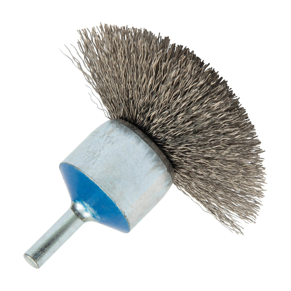 Walter 3 inch Crimped Wire Mounted Spherical Brush, 1/4 inch Shank, .0118 inch Stainless Steel, part 13C280