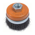 Walter 5 inch x 5/8 inch-11 Crimped Wire Cup Brush, .0118 inch Carbon Steel, part 13D524