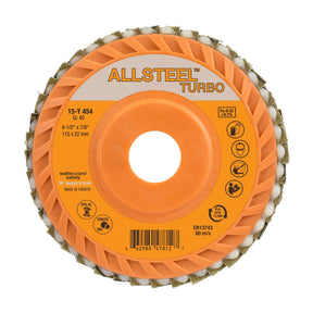 Walter ALLSTEEL TURBO 4-1/2 inch flap disc, part 15Y454