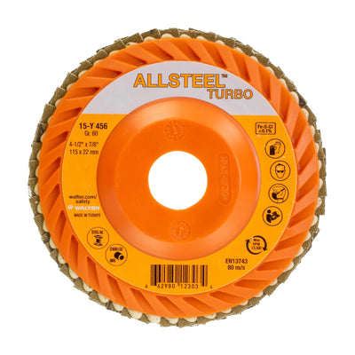 Walter ALLSTEEL TURBO 4-1/2 inch flap disc, part 15Y456
