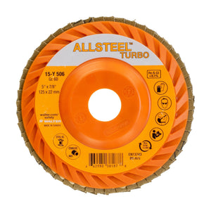 Walter ALLSTEEL TURBO 5 inch flap disc, part 15Y506