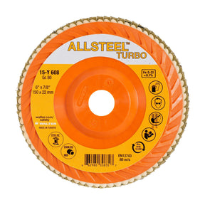 Walter ALLSTEEL TURBO 6 inch flap disc, part 15Y608