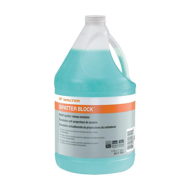 Walter SPATTER BLOCK Anti-Spatter Emulsion, 3.78 L (1 gal) Jug, part 53F205
