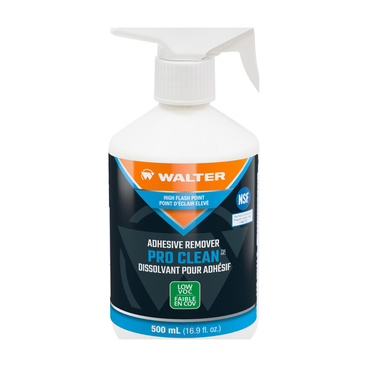 Walter PRO CLEAN Natural Solvent Adhesive and Paint Remover, 500 mL (16.9 oz) Sprayer Bottle, part 53G523