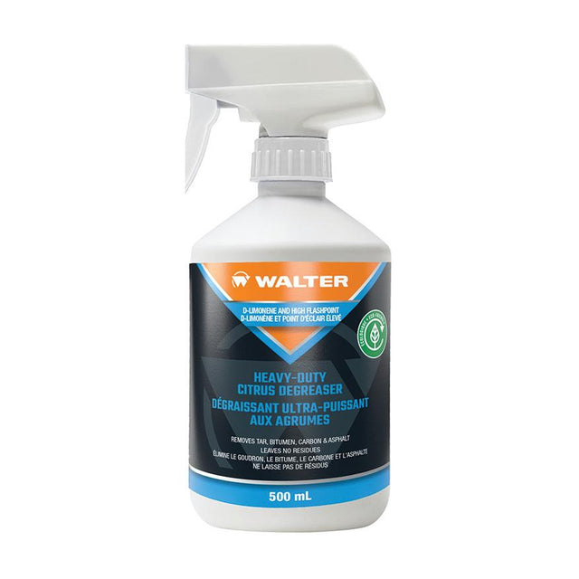 Walter Heavy-Duty Citrus Degreaser, Asphalt and Tar Remover, 500 mL (16.9 oz) Sprayer Bottle, part 53G533