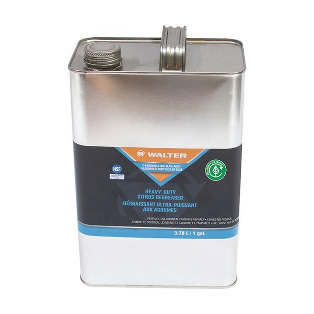 Walter Heavy-Duty Citrus Degreaser, Asphalt and Tar Remover, 3.78 L (1 gal) Jug, part 53G535