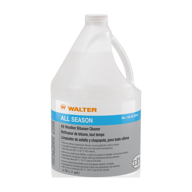 Walter ALL-SEASON All-Weather Tar and Bitumen Degreaser, 3.78 L (1 gal) Jug, part 53G555