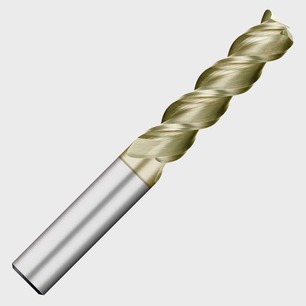 1/8" x 1/4" x 1-1/2" .010r 3-Flute Al End Mill