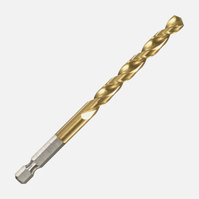 ITM 9/32" titanium (TiN) jobber drill bit with 1/4" hex impact shank