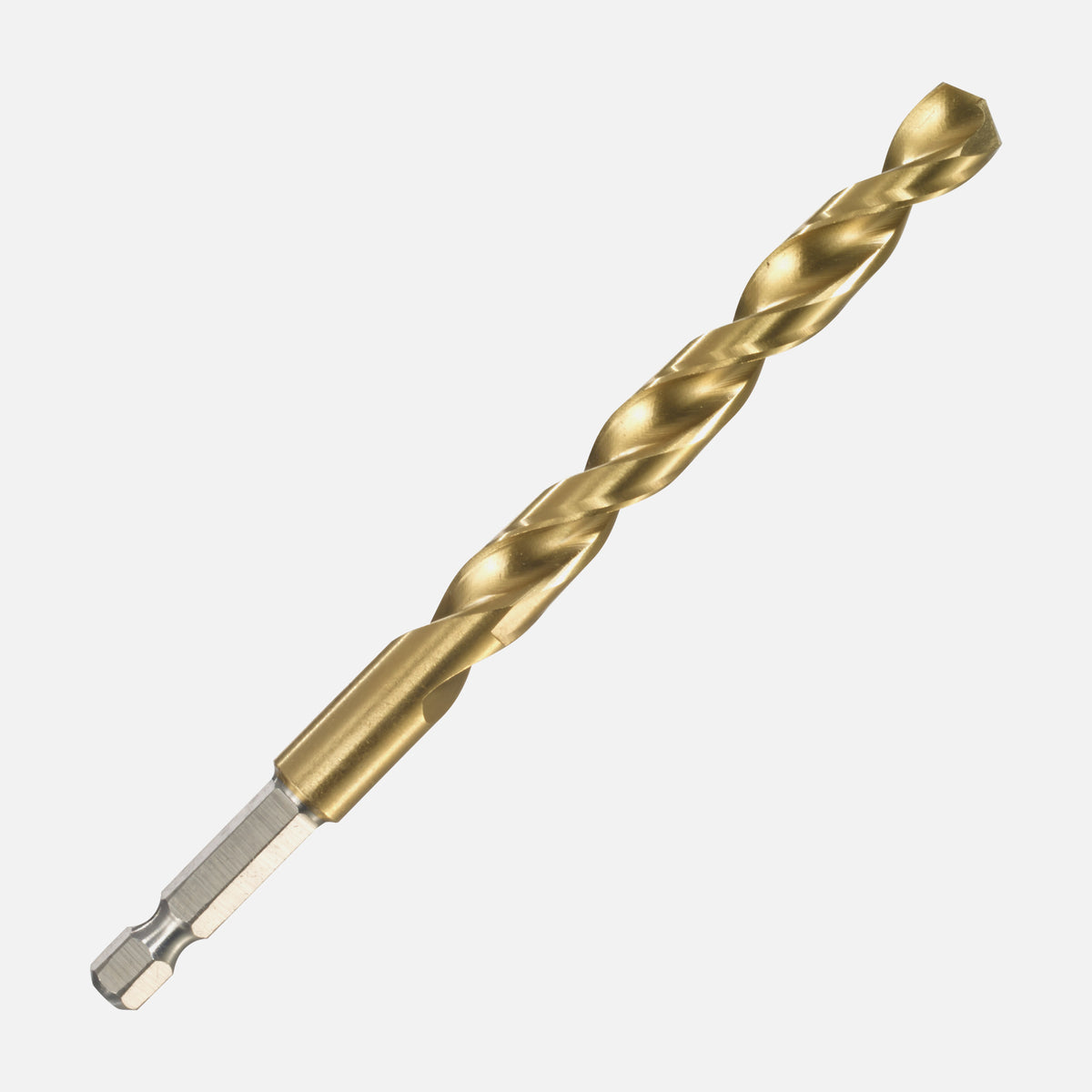 ITM 7/16" titanium (TiN) jobber drill bit with 1/4" hex impact shank