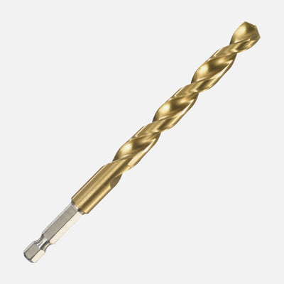 ITM 7/16" titanium (TiN) jobber drill bit with 1/4" hex impact shank