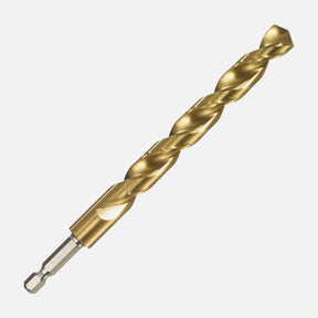 ITM 1/2" titanium (TiN) jobber drill bit with 1/4" hex impact shank